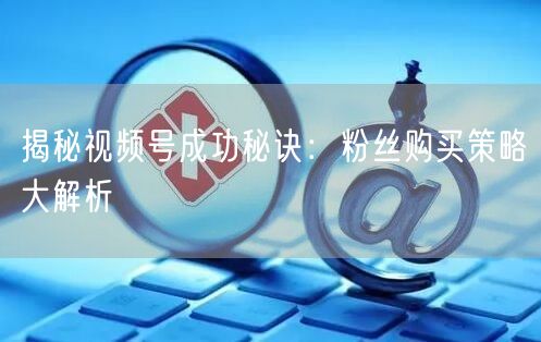 揭秘视频号成功秘诀：粉丝购买策略大解析