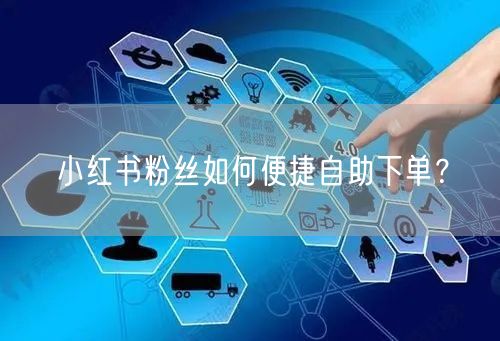 小红书粉丝如何便捷自助下单？