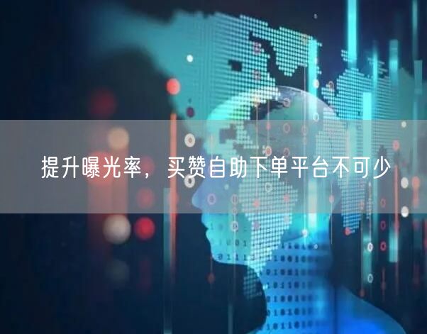 提升曝光率，买赞自助下单平台不可少