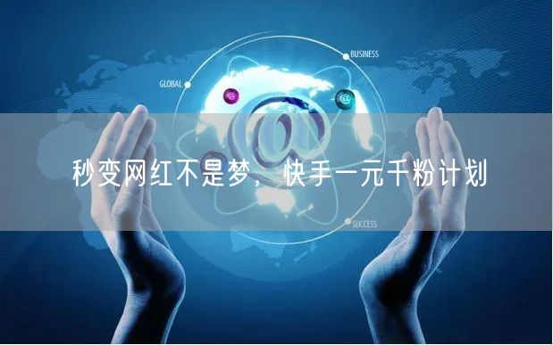 秒变网红不是梦，快手一元千粉计划