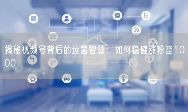 揭秘视频号背后的运营智慧：如何稳健涨粉至1000