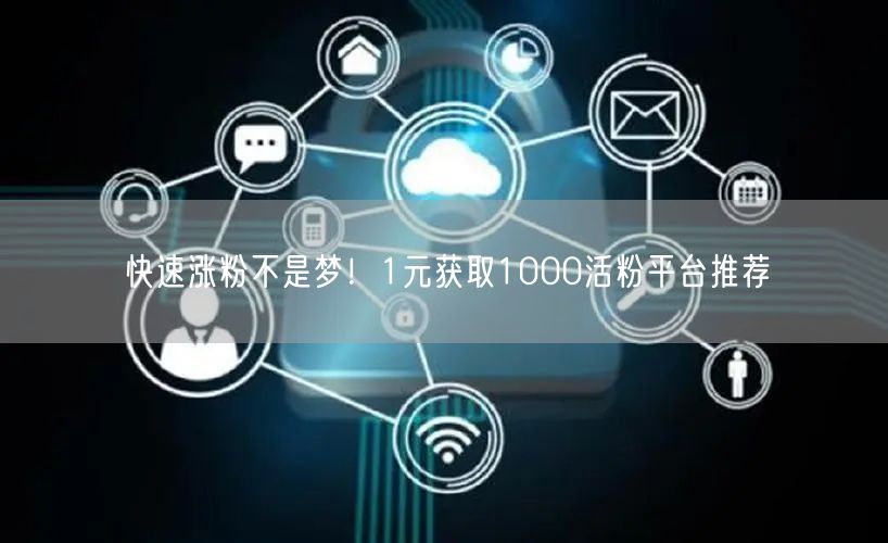 快速涨粉不是梦！1元获取1000活粉平台推荐