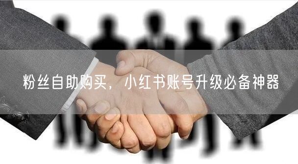 粉丝自助购买，小红书账号升级必备神器