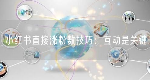小红书直接涨粉数技巧：互动是关键