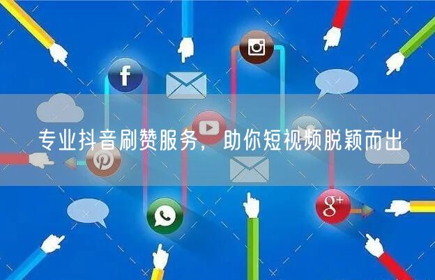 专业抖音刷赞服务，助你短视频脱颖而出