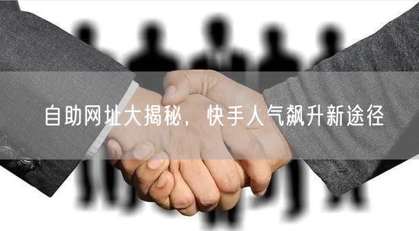 自助网址大揭秘，快手人气飙升新途径