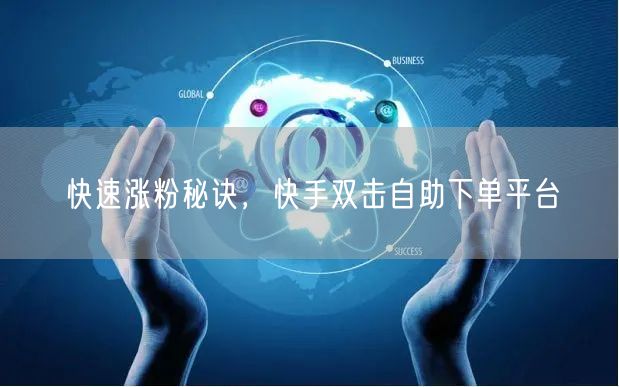 快速涨粉秘诀，快手双击自助下单平台