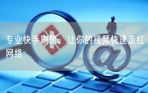 专业快手刷赞，让你的视频快速走红网络