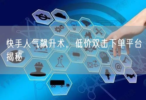 快手人气飙升术，低价双击下单平台揭秘