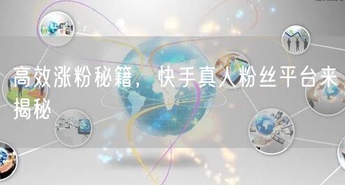 高效涨粉秘籍，快手真人粉丝平台来揭秘