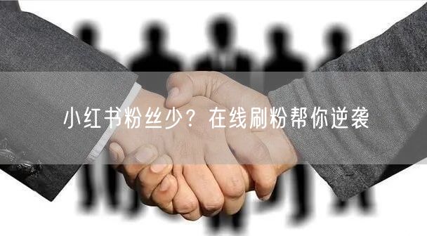 小红书粉丝少？在线刷粉帮你逆袭