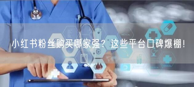 小红书粉丝购买哪家强？这些平台口碑爆棚！
