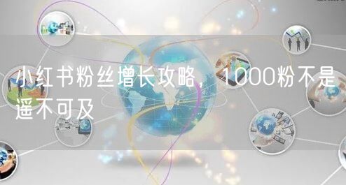 小红书粉丝增长攻略，1000粉不是遥不可及