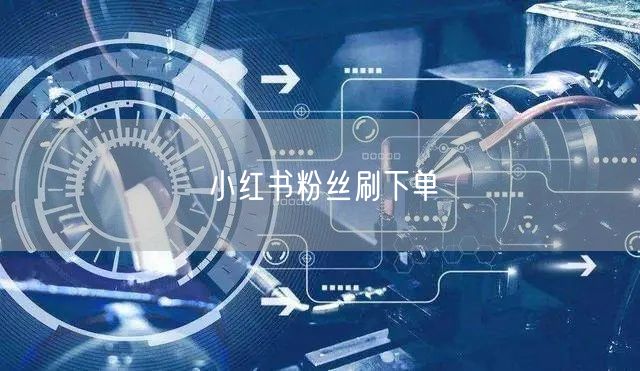 小红书粉丝刷下单