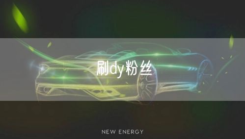 刷dy粉丝