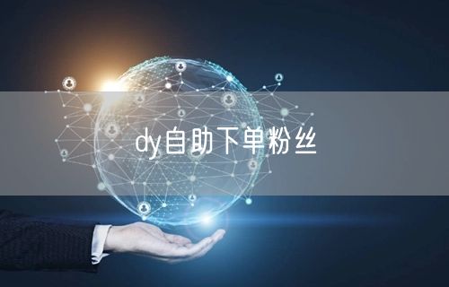 dy自助下单粉丝